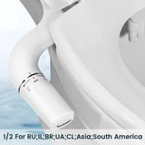 Ultra-Slim Bidet Attachment with Dual Nozzle