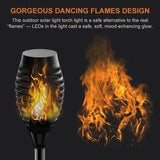 LED Solar Flame Torch Lights