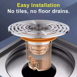 Magnetic Self-Closing Anti-Odor Floor Drain Core