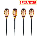 LED Solar Flame Torch Lights