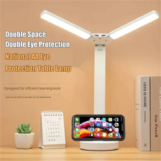 Foldable LED Desk Lamp with USB Rechargeable Battery