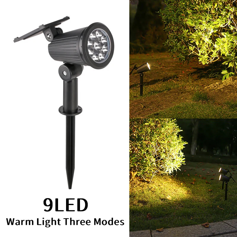 9LEDs Solar Spotlights