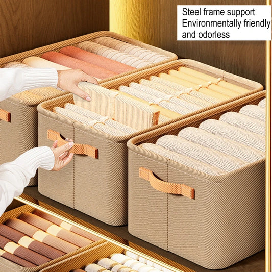 Non-Woven Clothes Storage Box with Steel Frame