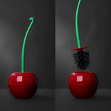 Cherry-Shaped Toilet Cleaning Brush with Holder