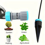 Easy-Install Drip Irrigation Kit with 10 Adjustable Emitters