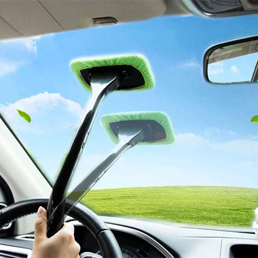 2 Pcs Car Window Cleaning Brush Kit