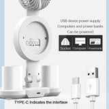 Rechargeable LED Table Lamp with Clock Display