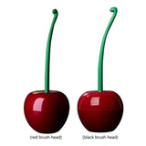 Cherry-Shaped Toilet Cleaning Brush with Holder