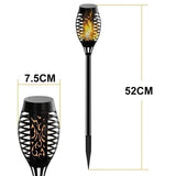 LED Solar Flame Torch Lights