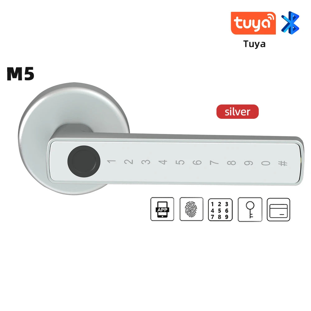 M5 Tuya BLE Smart Fingerprint Door Lock