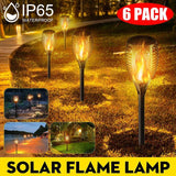 LED Solar Flame Torch Lights