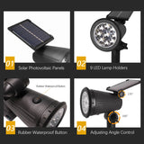 9LEDs Solar Spotlights