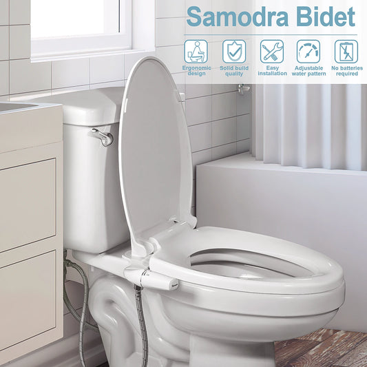 Ultra-Slim Bidet Attachment with Dual Nozzle