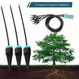 Easy-Install Drip Irrigation Kit with 10 Adjustable Emitters