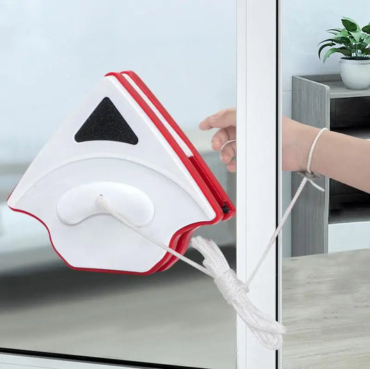 Double-Sided Magnetic Window Cleaner with Safety Cord