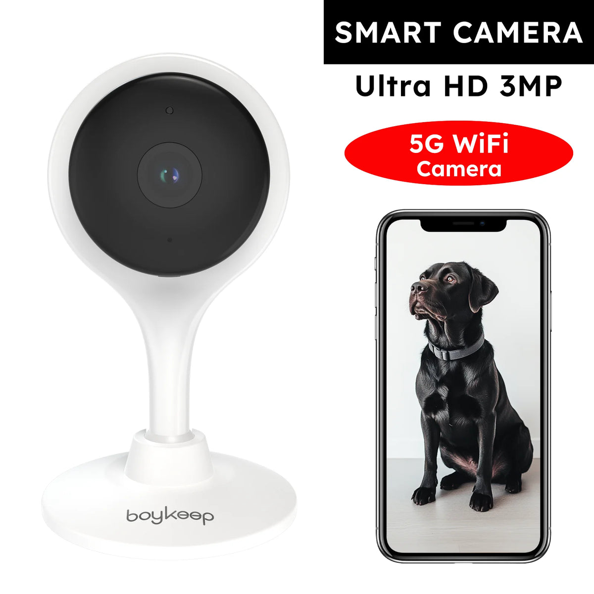 3MP WiFi Indoor Security Camera