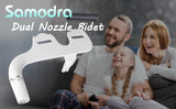 Ultra-Slim Bidet Attachment with Dual Nozzle